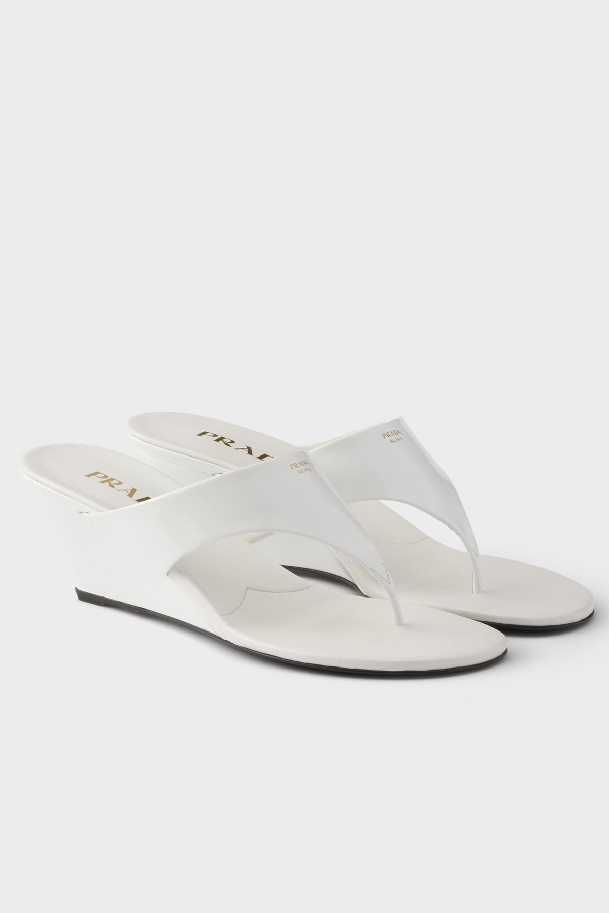 Patent Leather Thong Sandals