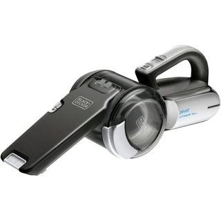 Black + Decker 20V Max Handheld Vacuum against a white background.