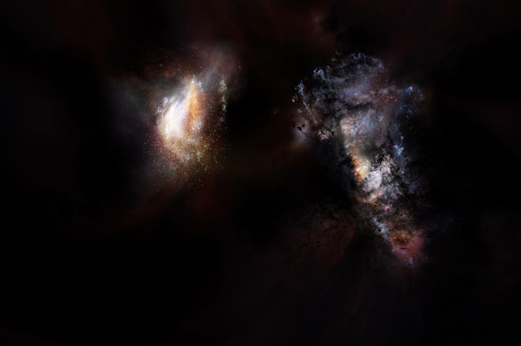 2 Bizarre Ancient Galaxies Found in a Colossal Sea of Dark Matter | Space