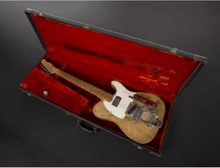 The 1965 Fender Telecaster that Bob Dylan played on his first electric tour in 1966.