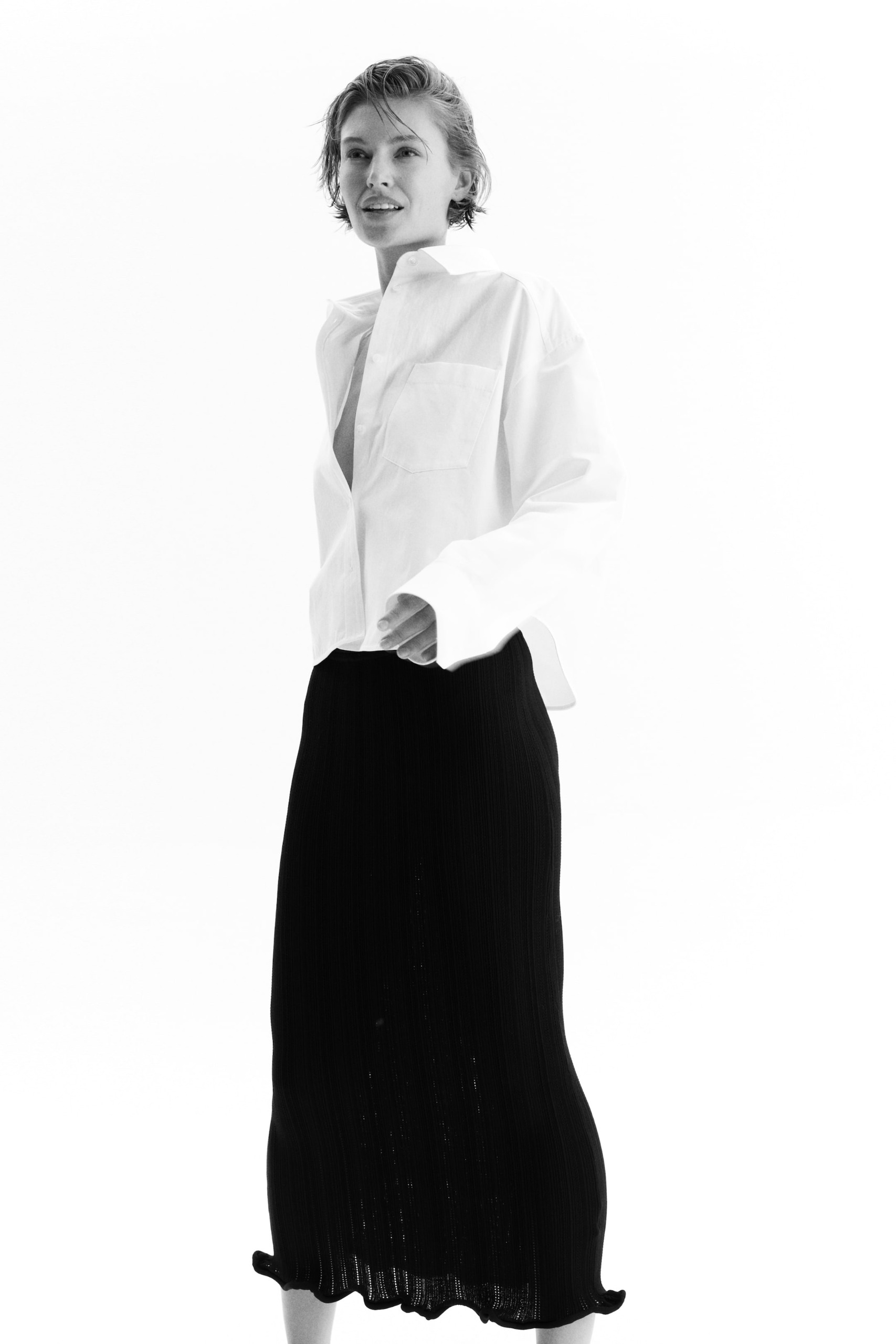 Rib-Knit Skirt