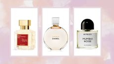 three of woman&home's best long-lasting perfumes - Maison Francis Kurkdjian's Baccarat Rouge 540, Chanel Chance and Byredo Mumbai Noise