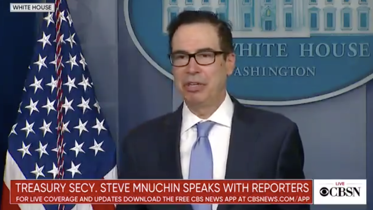 Treasury Secretary Steven Mnuchin.