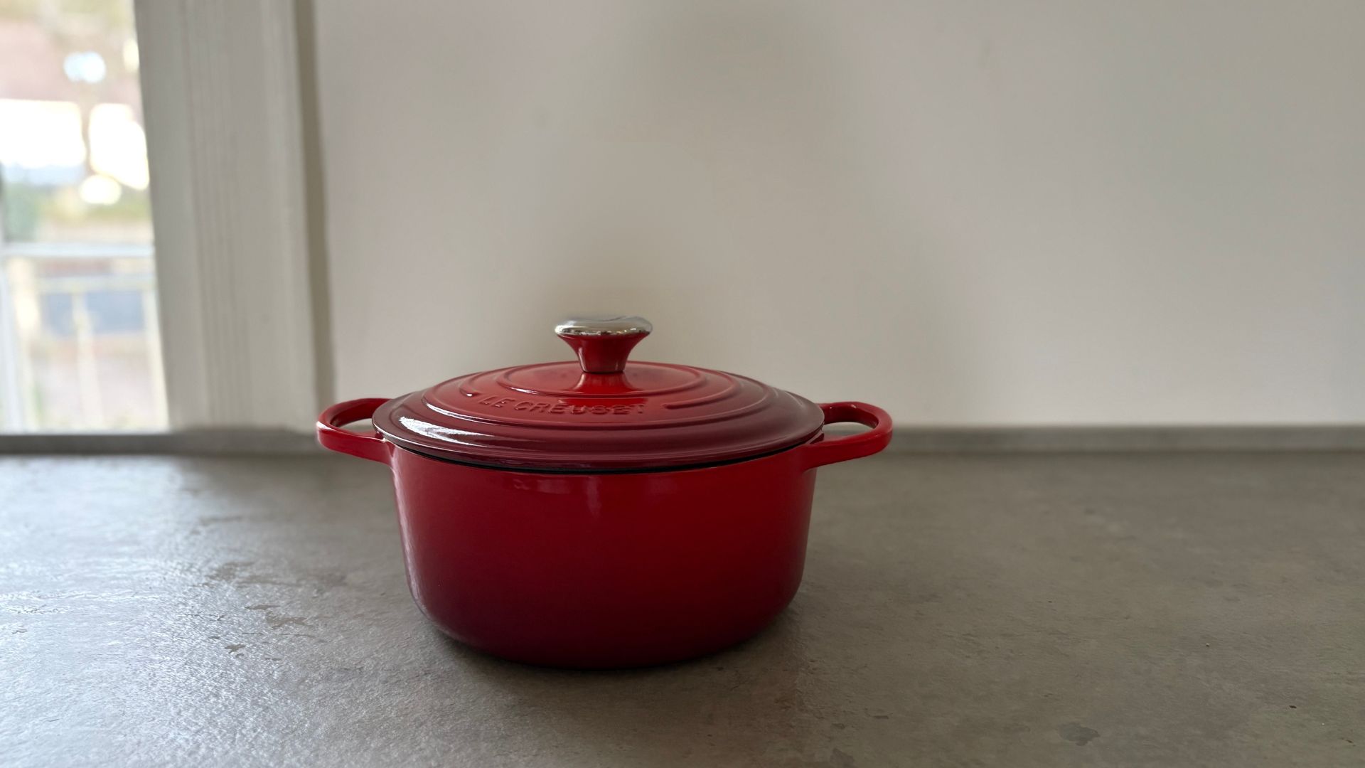 Testing the Le Creuset Round Casserole Dish in our kitchen