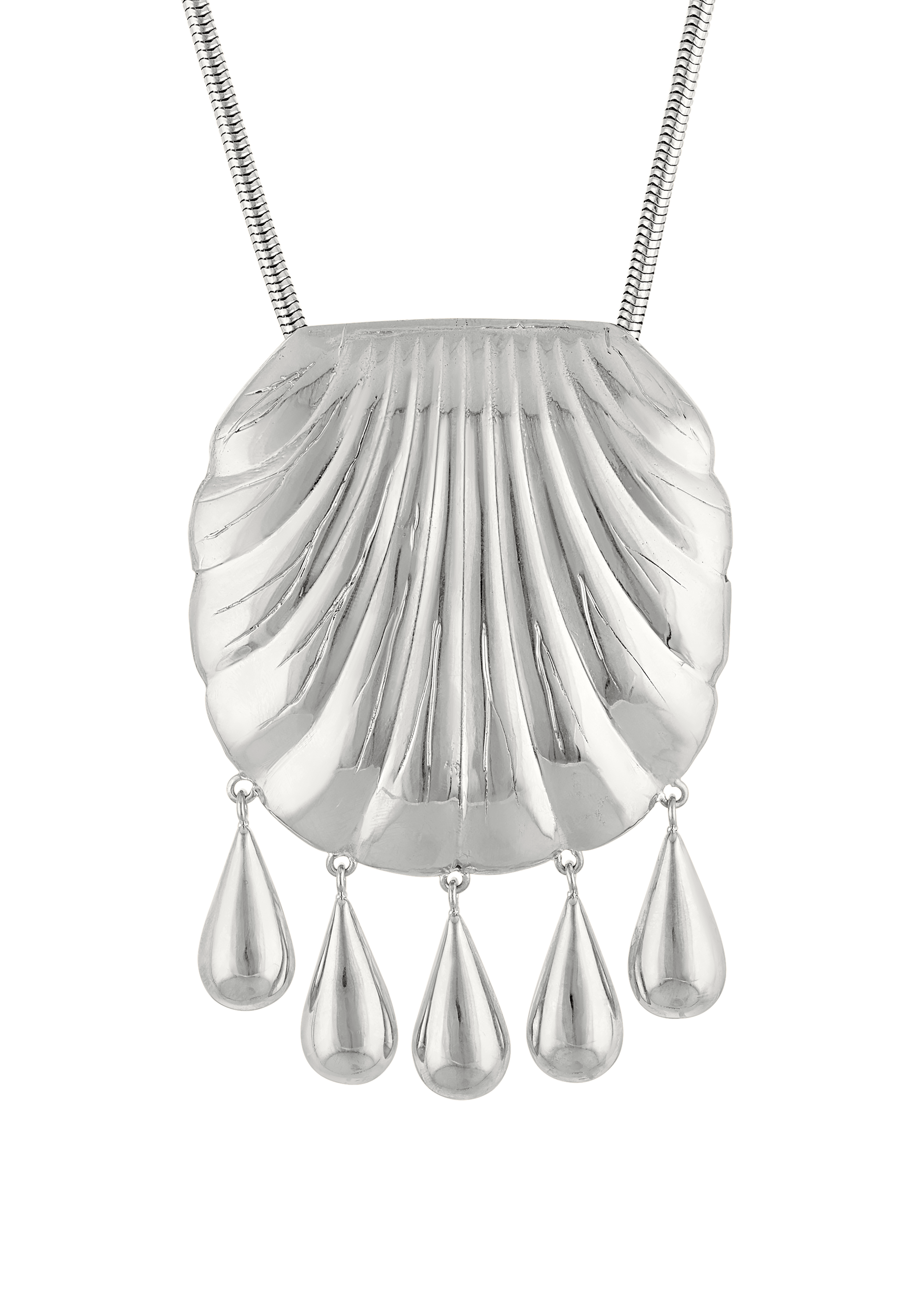 JUJU VERA Petra Shell Necklace Silver