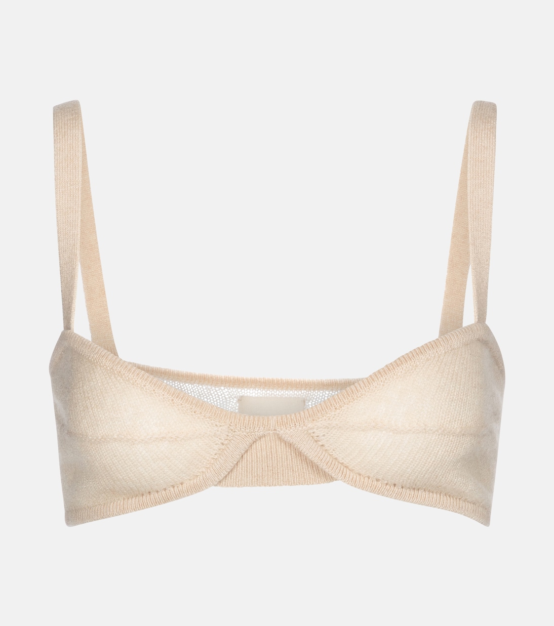 Eda Cashmere Bralette in Beige - Khaite
