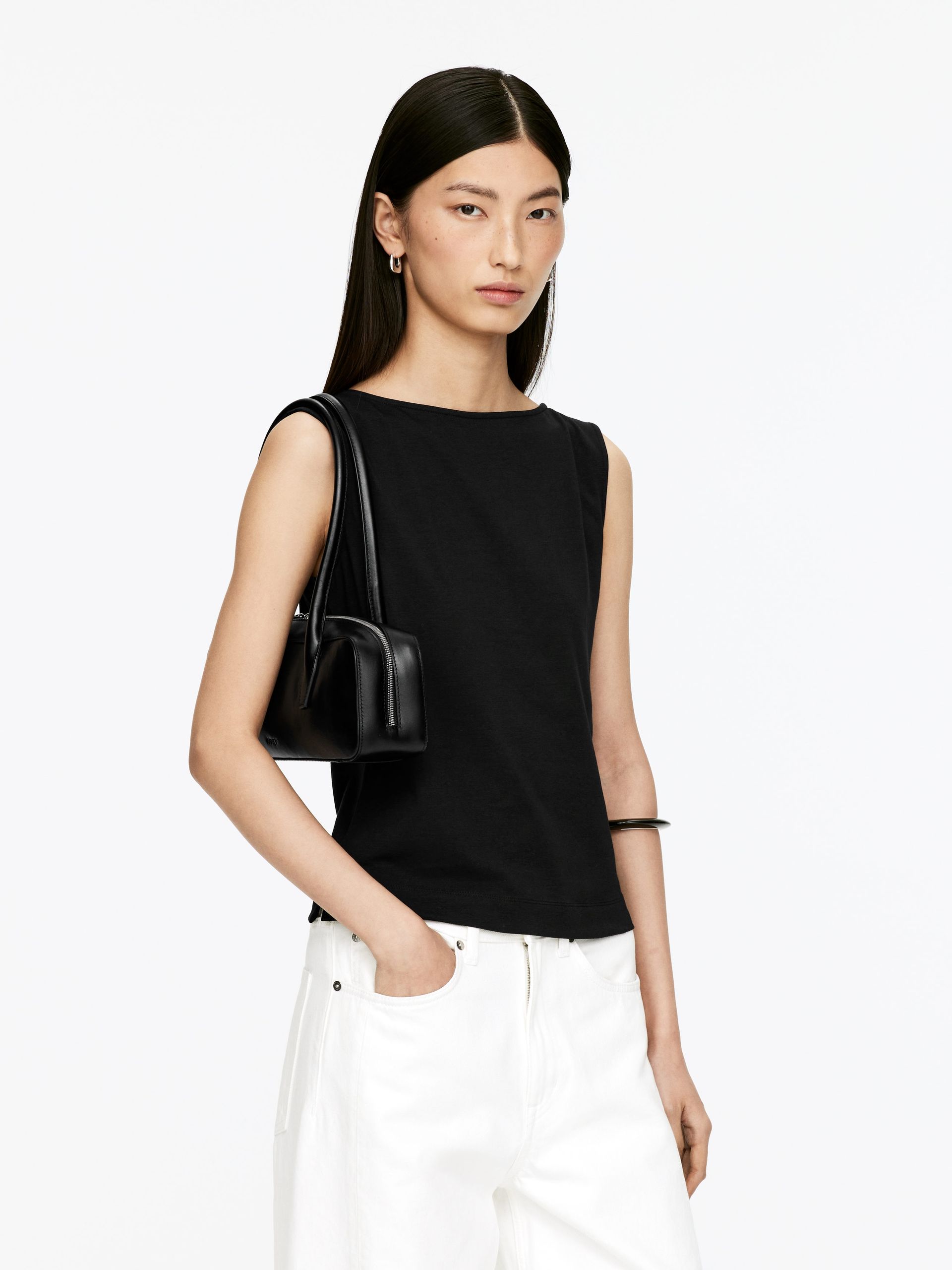 Boat Neck Tank Top – Black – Women – Arket Gb