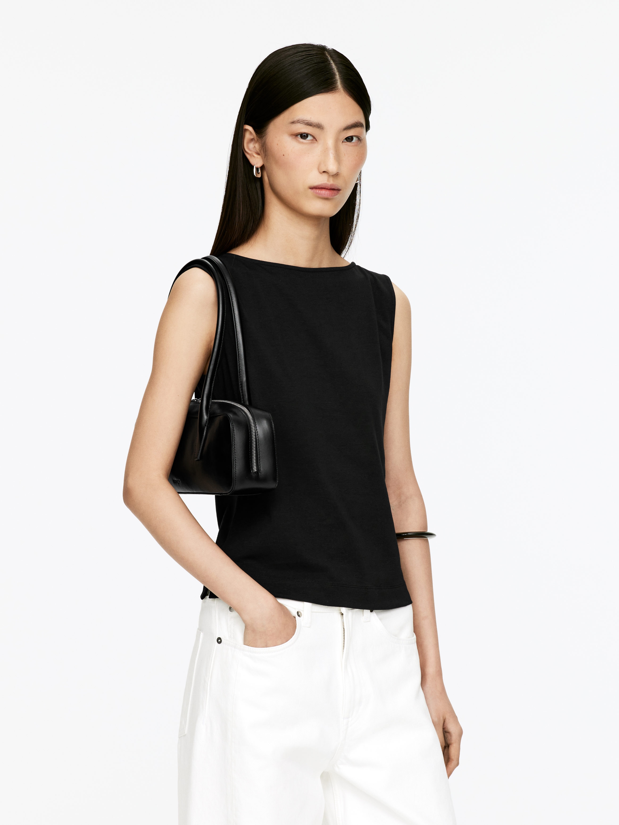 Boat Neck Tank Top – Black – Women – Arket Gb