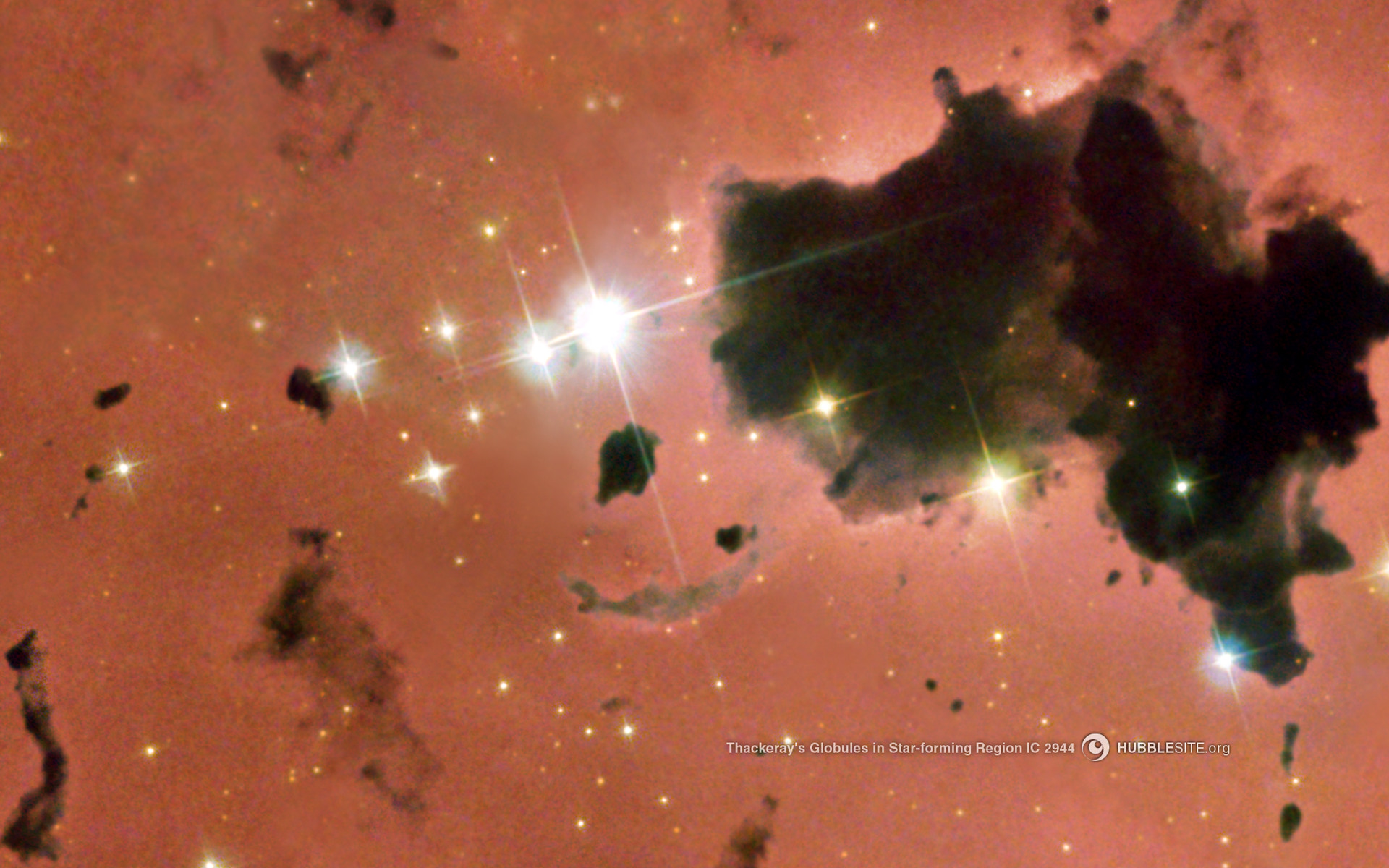 Thackeray&#039;s Globules in the Star-Forming Region IC 2944