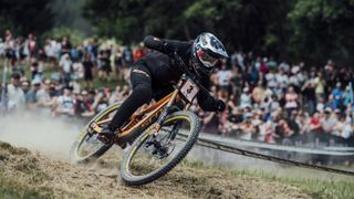Marine Cabirou races in Les Gets in 2019
