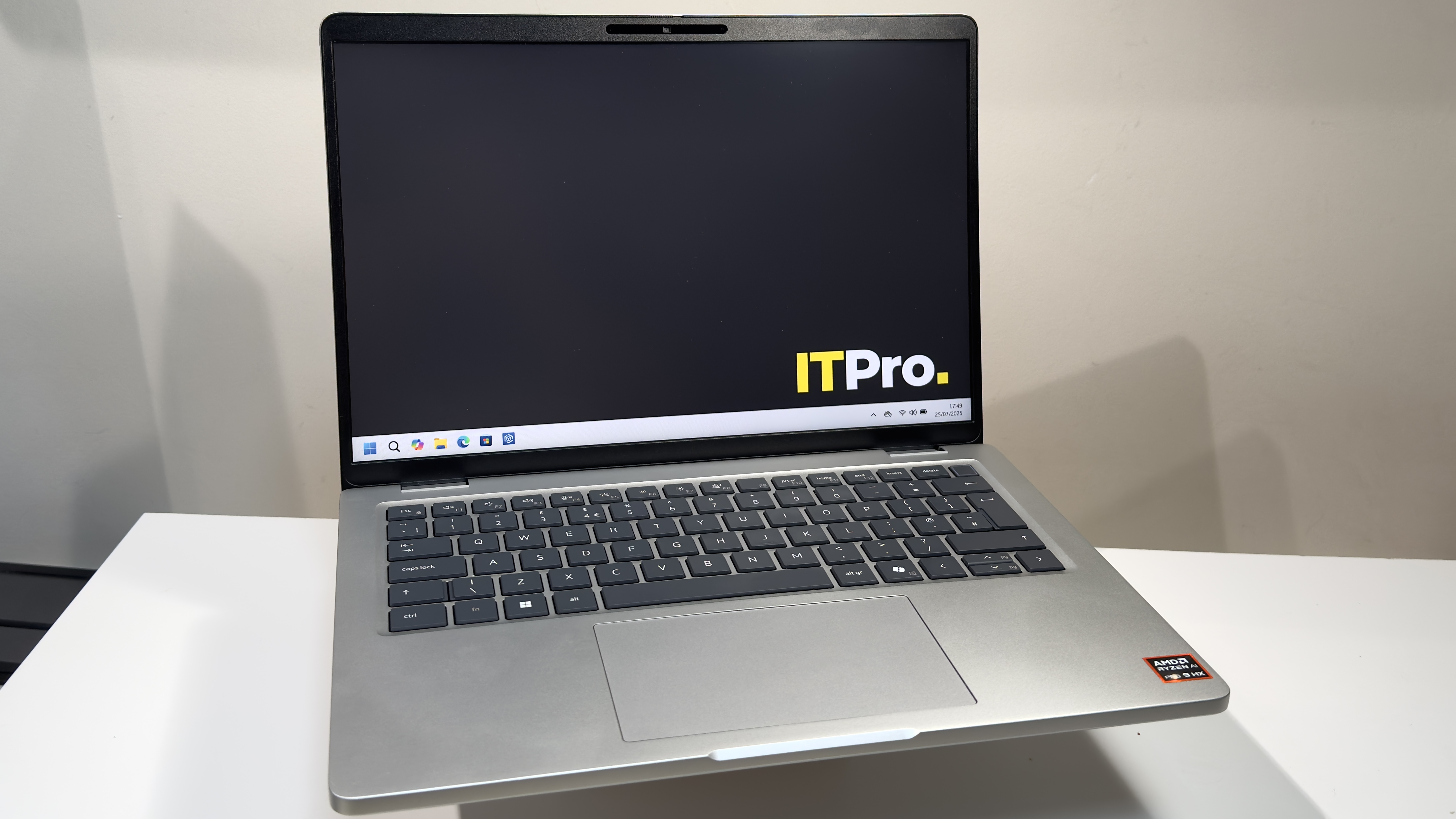 The Dell Pro 14 Plus laptop on a desk