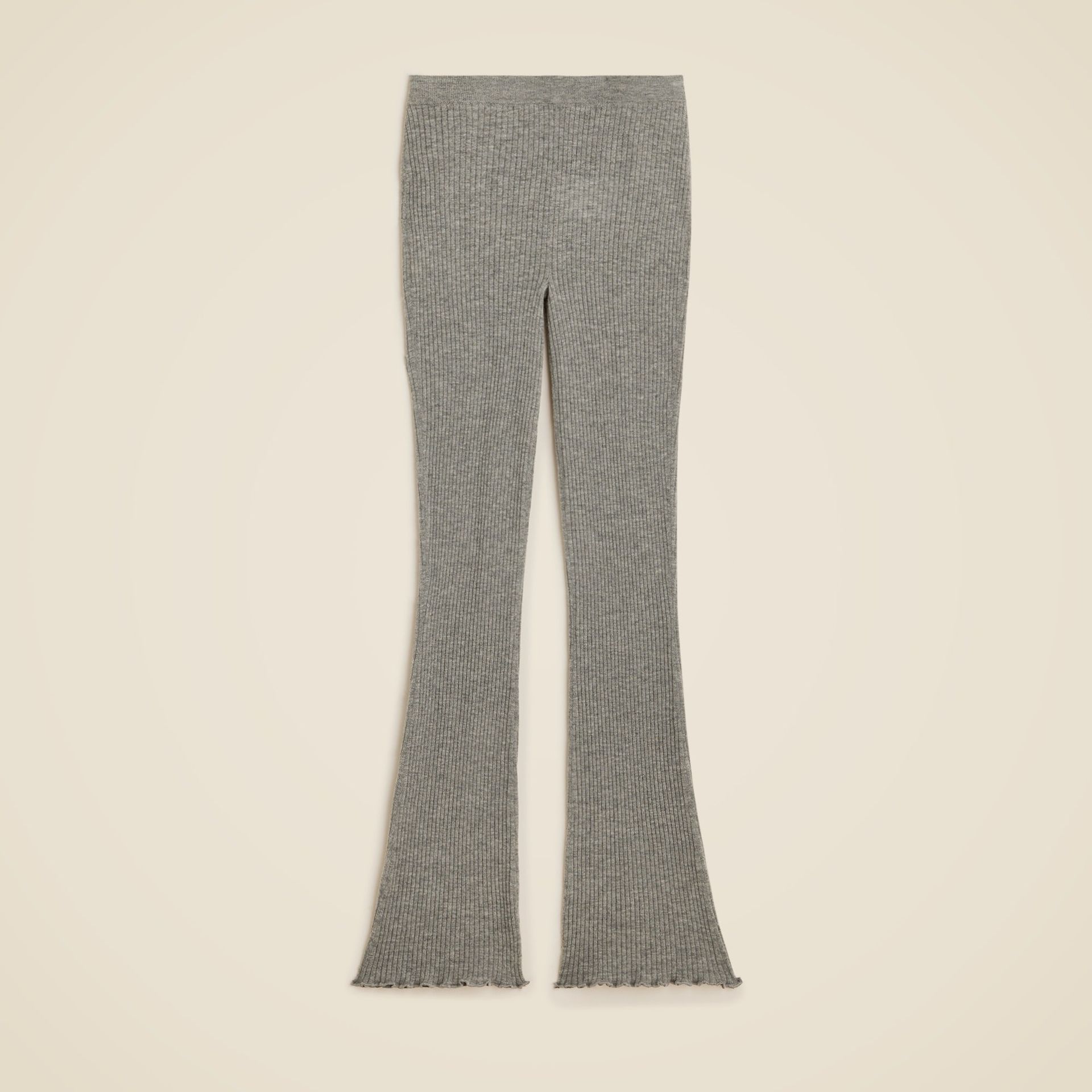Spring Street Ribbed Featherweight Cashmere Flare Pant