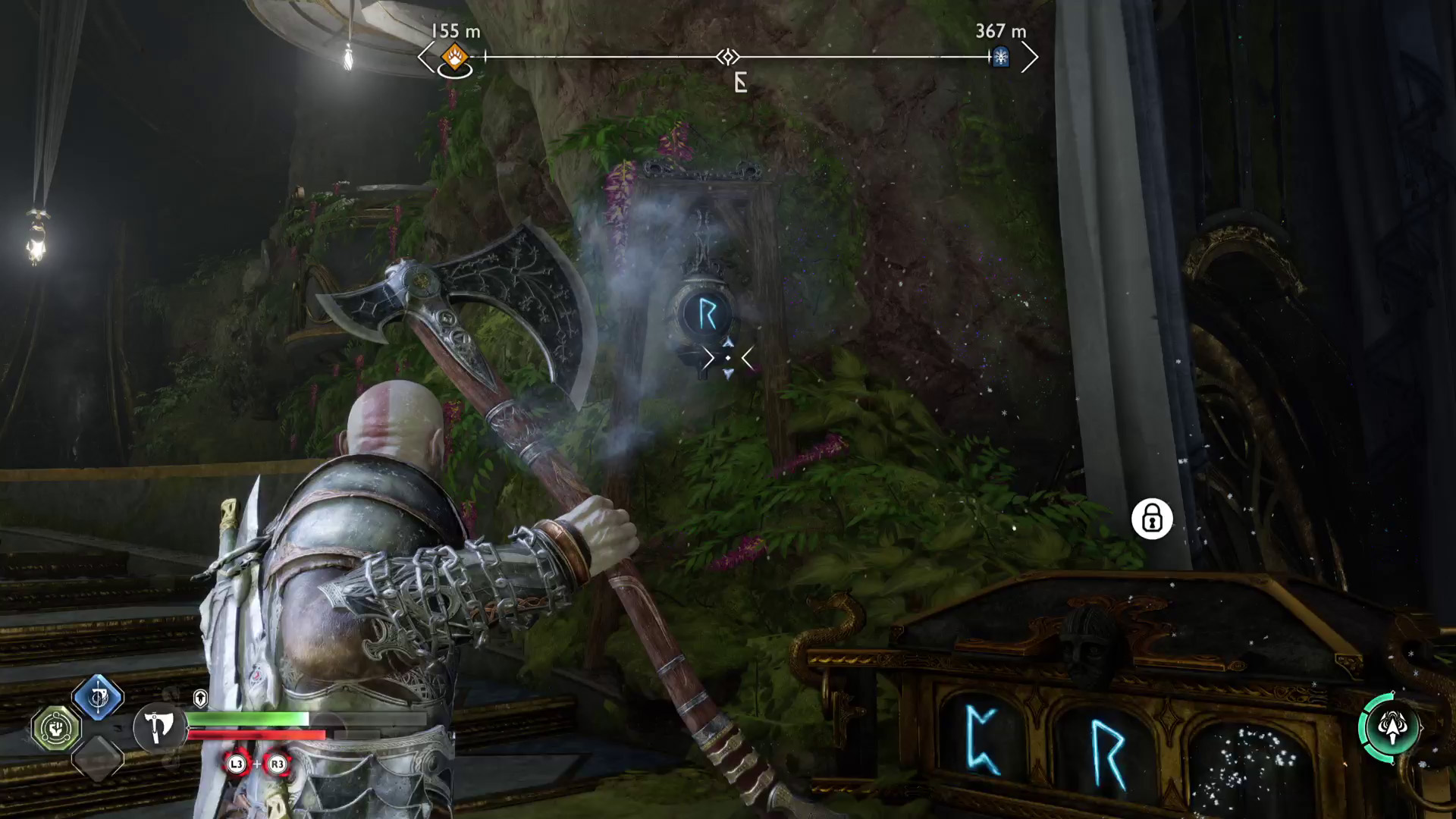 God of War Ragnarok runic Nornir chests in Alfheim