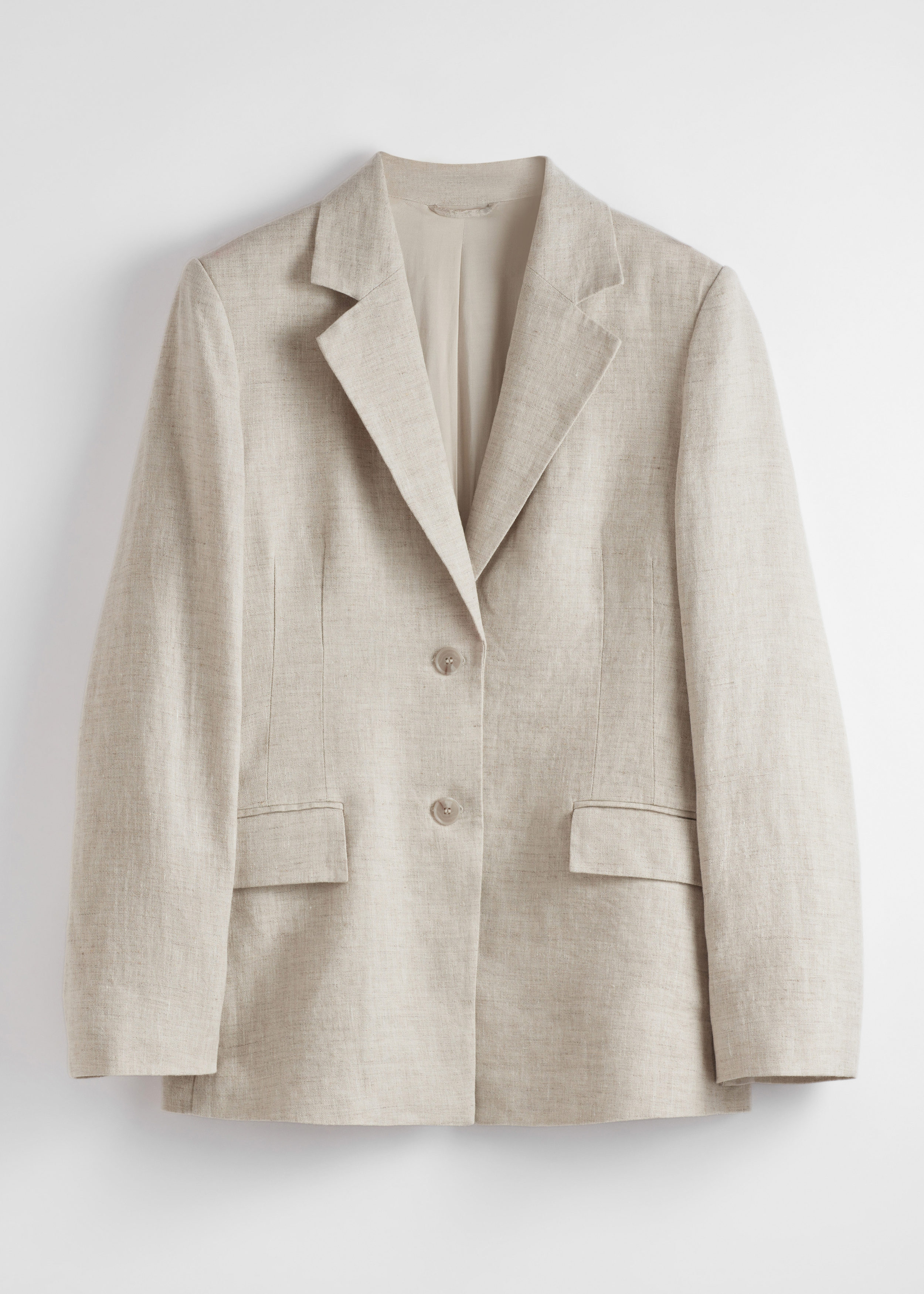Fitted Linen Blazer