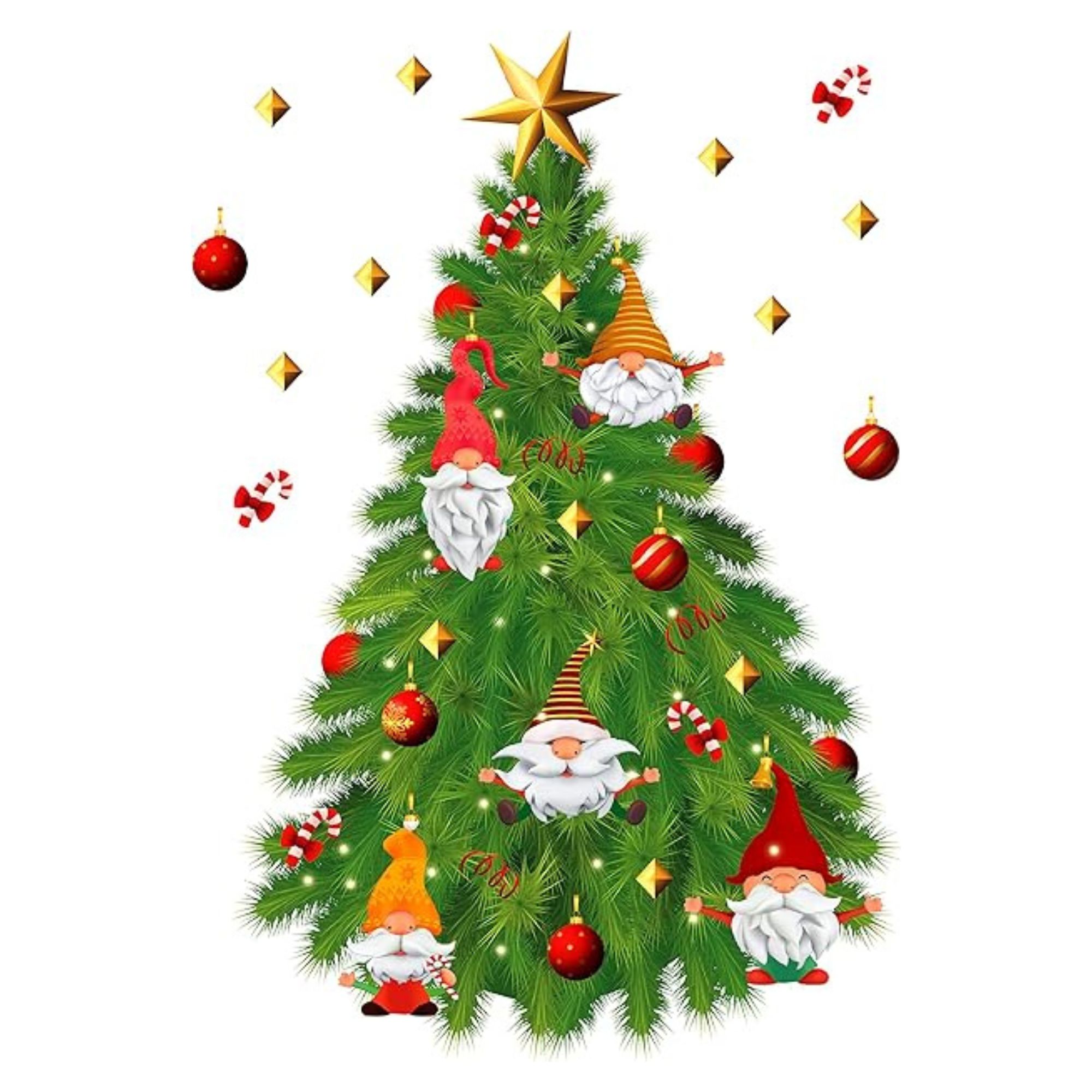 Christmas tree wall sticker