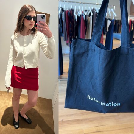 Reformation store try-on
