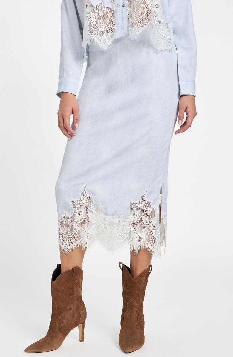 Lana Lace Trim Midi Skirt