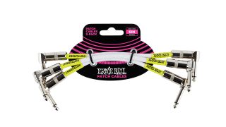 Best guitar cables: Ernie Ball Flat Pancake Patch Cable 6” three-pack