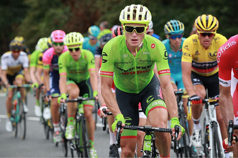 Matti Breschel (Cannondale) goes in the attack