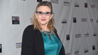 Carrie Fisher at the Oscar Wilde Awards in 2015