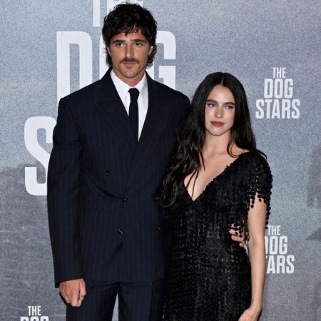 Margaret Qualley wears Chanel barefoot sandals on the red carpet with Jacob Elordi