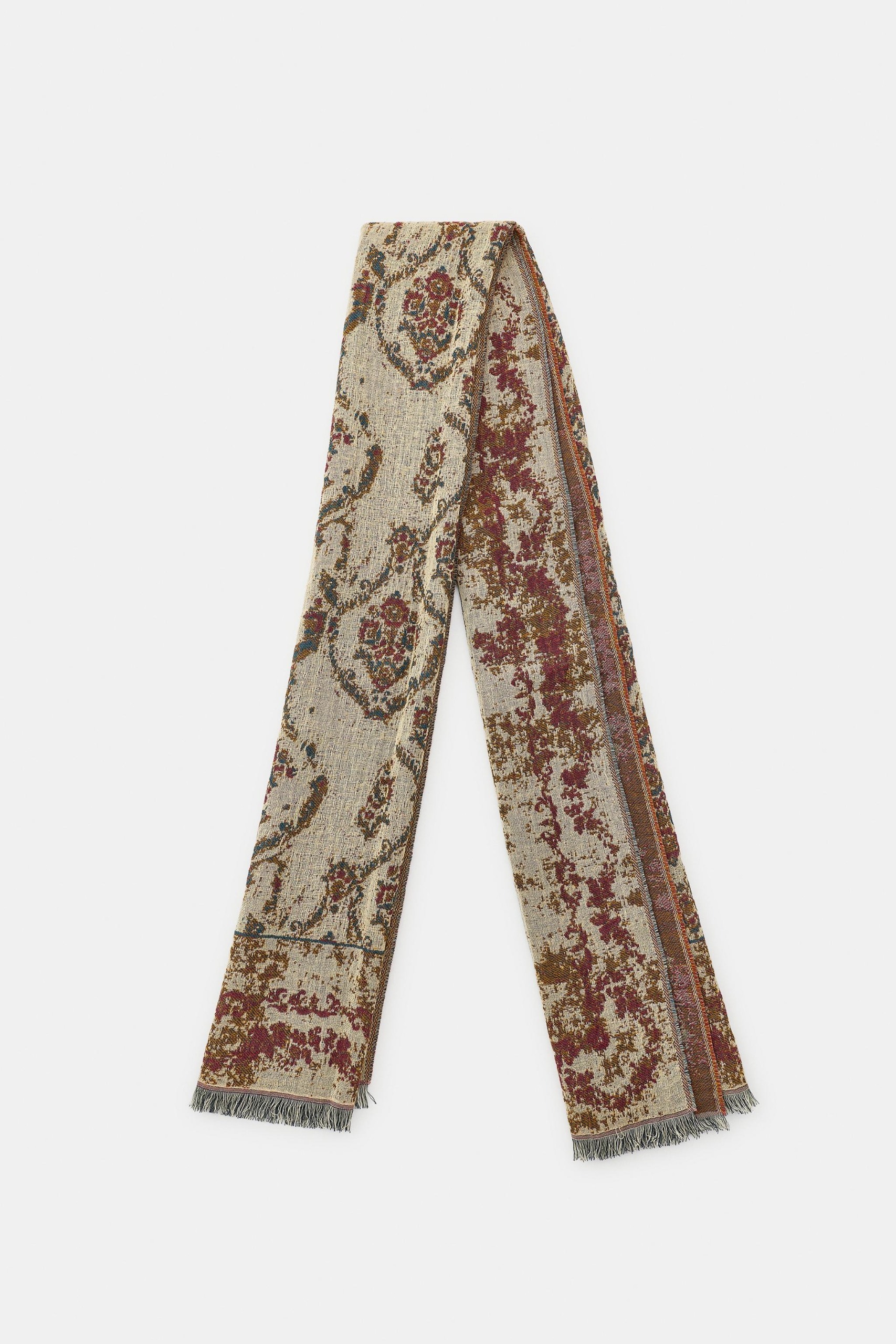 ZARA, Tapestry Print Jacquard Scarf