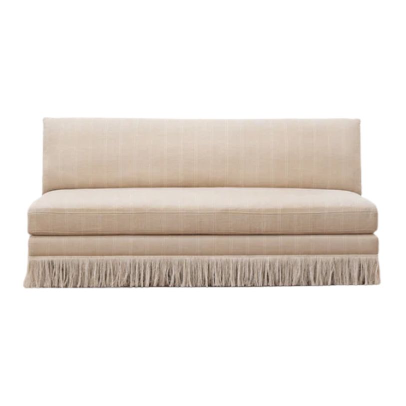 McGee &amp;amp; Co., Philippa Fringed Armless Settee