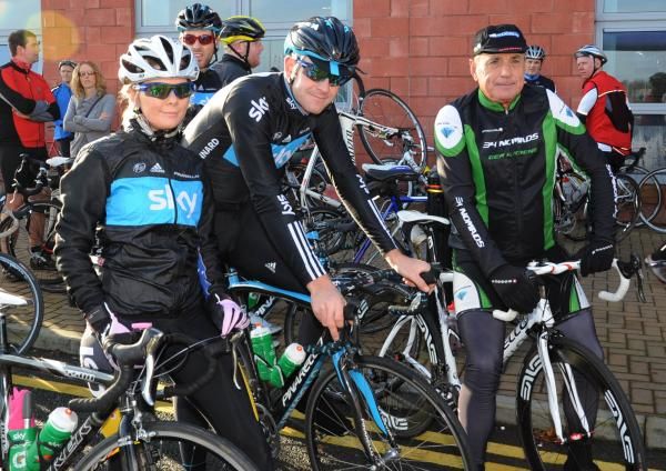 Ian Stannard (Team Sky) took part in the morning ride