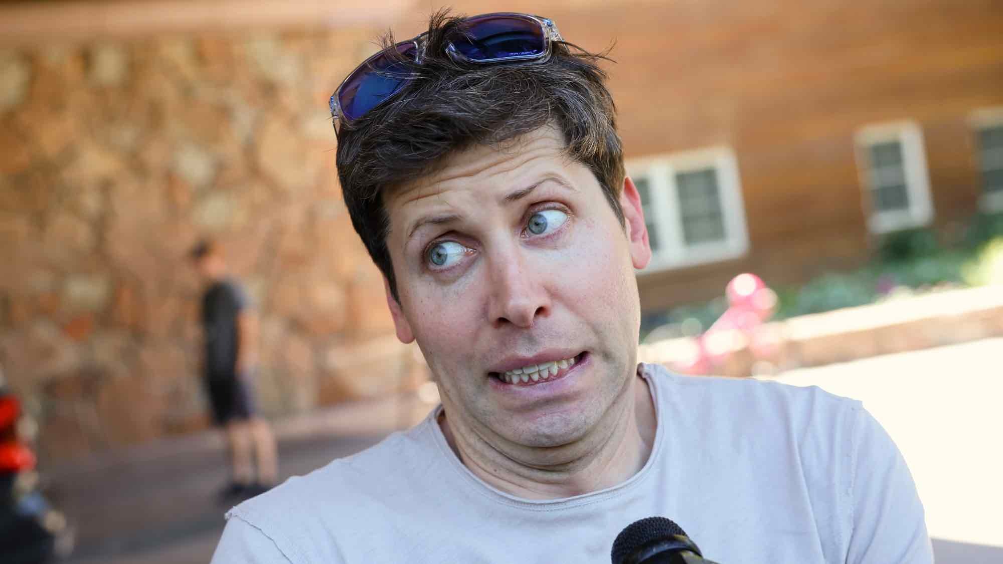 Sam Altman making an interesting face