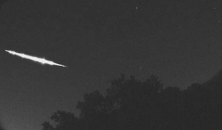 A still from a video shows a fireball passing over Kyoto, Japan after 1 a.m. on April 28, 2017.