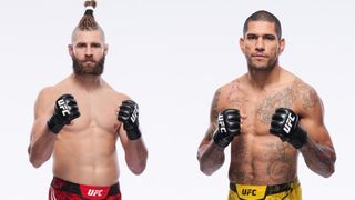 Composite image of Jiri Prochazka and Alex Pereira ahead of the UFC 295 live stream
