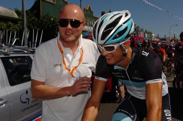 Brian Nygaard was all smiles at the Tour Down Under
