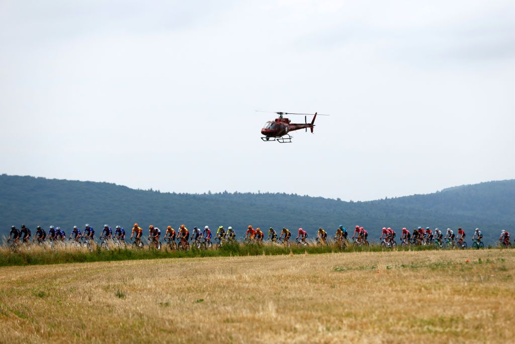 LUBLIN POLAND JULY 30 A general view of the peloton competing during the 79th Tour de Pologne 2022 Stage 1 a 2188km stage from Kielce to Lublin TdP22 WorldTour on July 30 2022 in Lublin Poland Photo by Bas CzerwinskiGetty Images