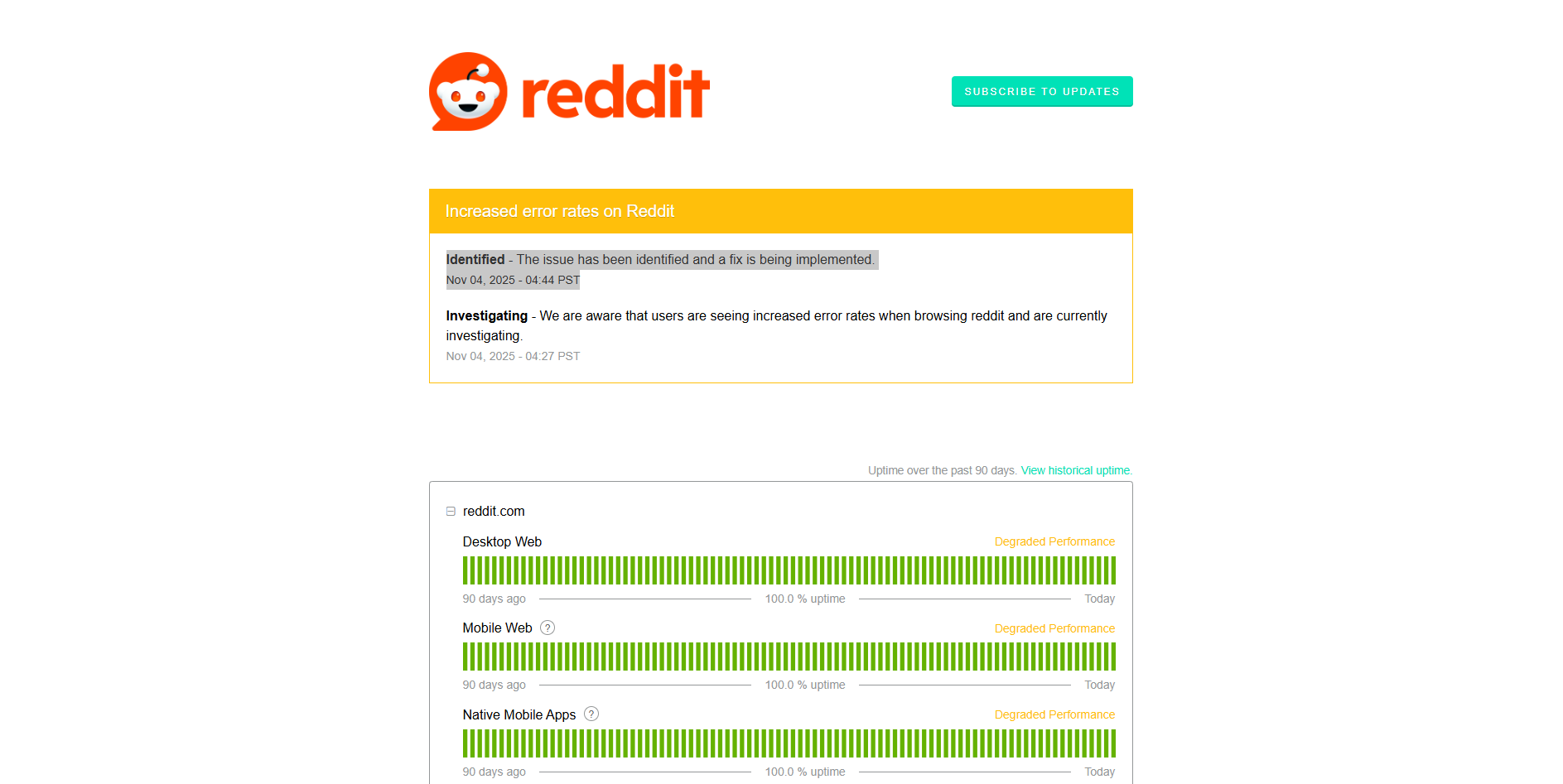 reddit service page 4 november 2025