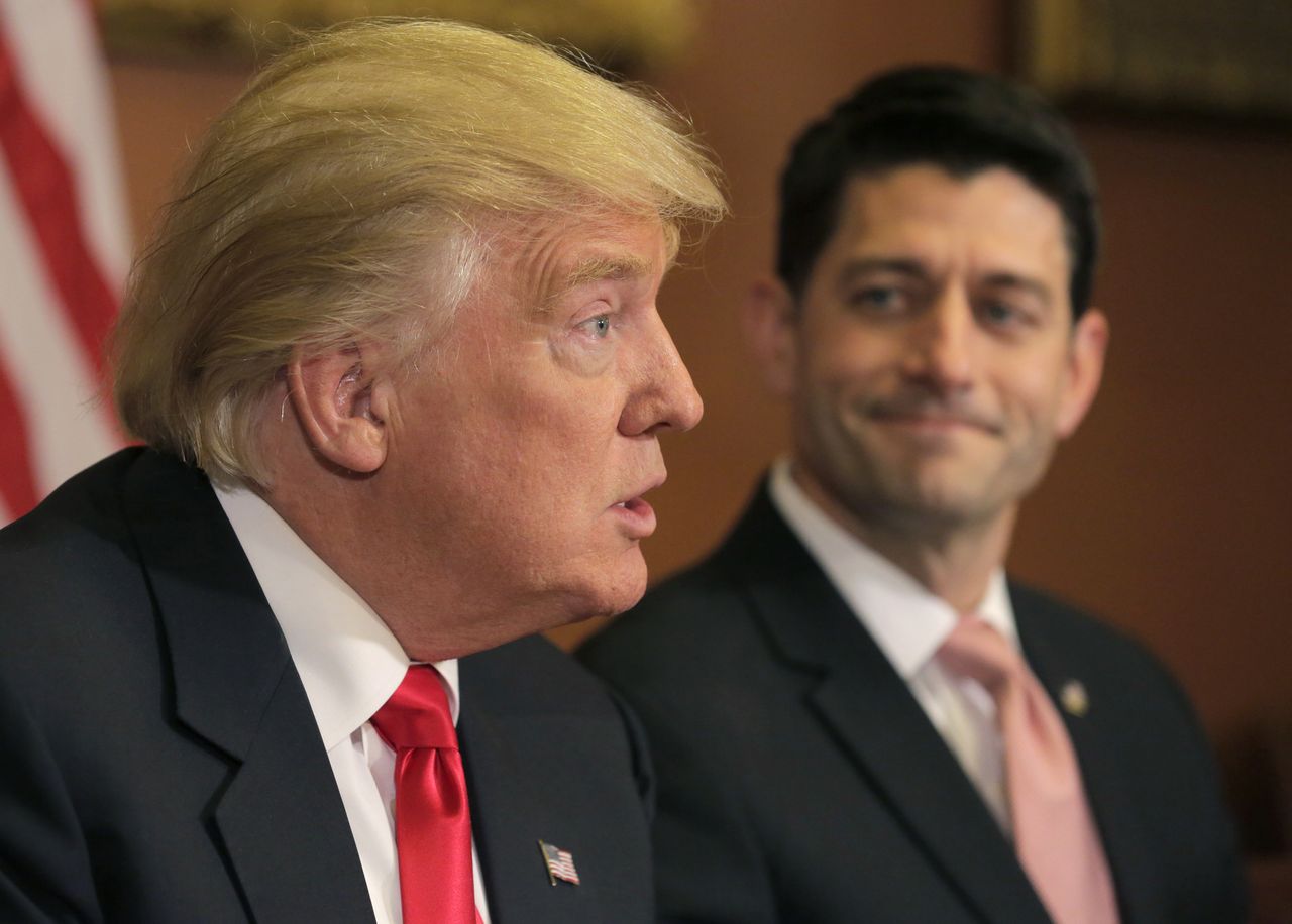 President Donald Trump and House Speaker Paul Ryan.