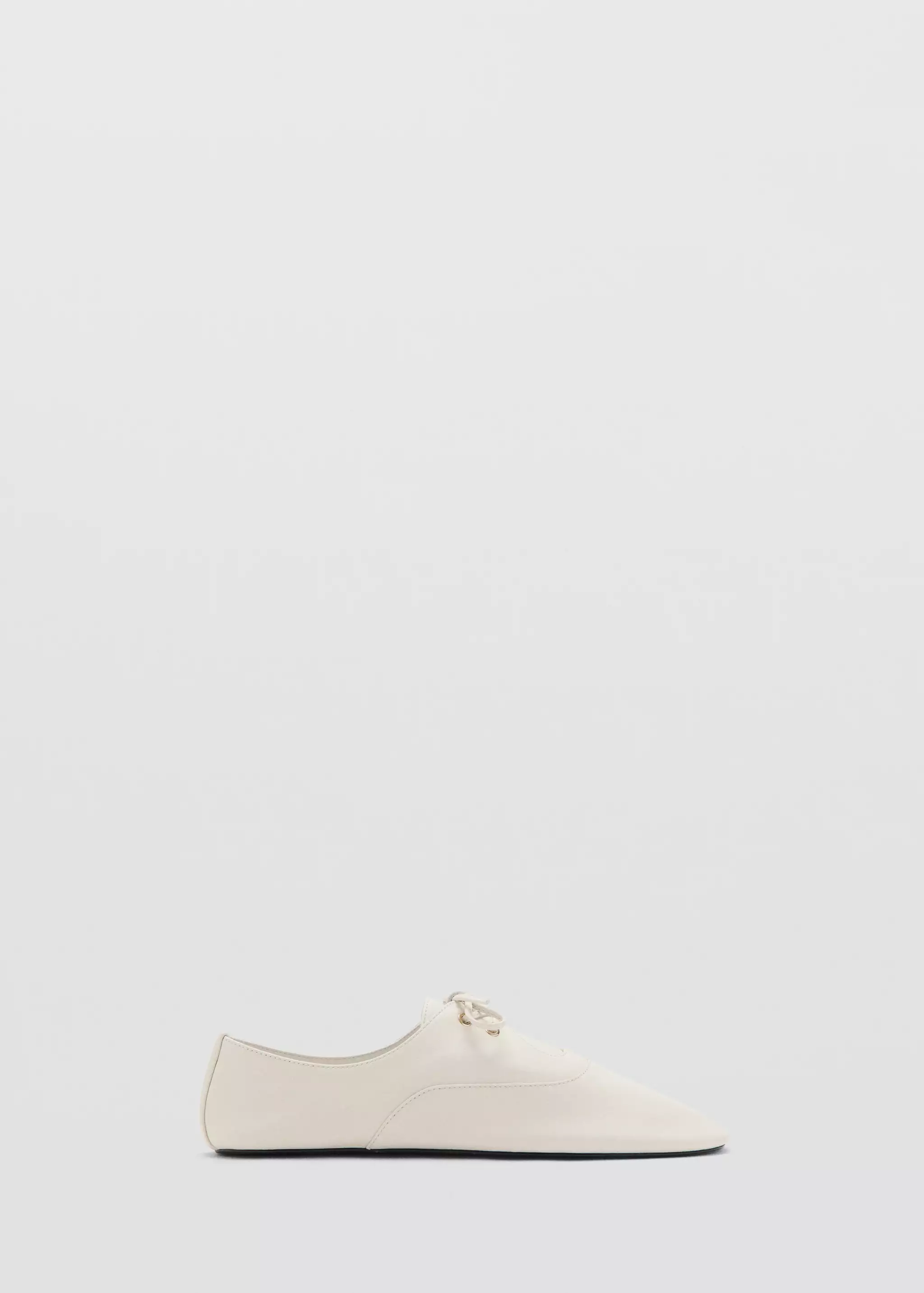 Lace-Up Leather Shoes - Women | Mango Usa