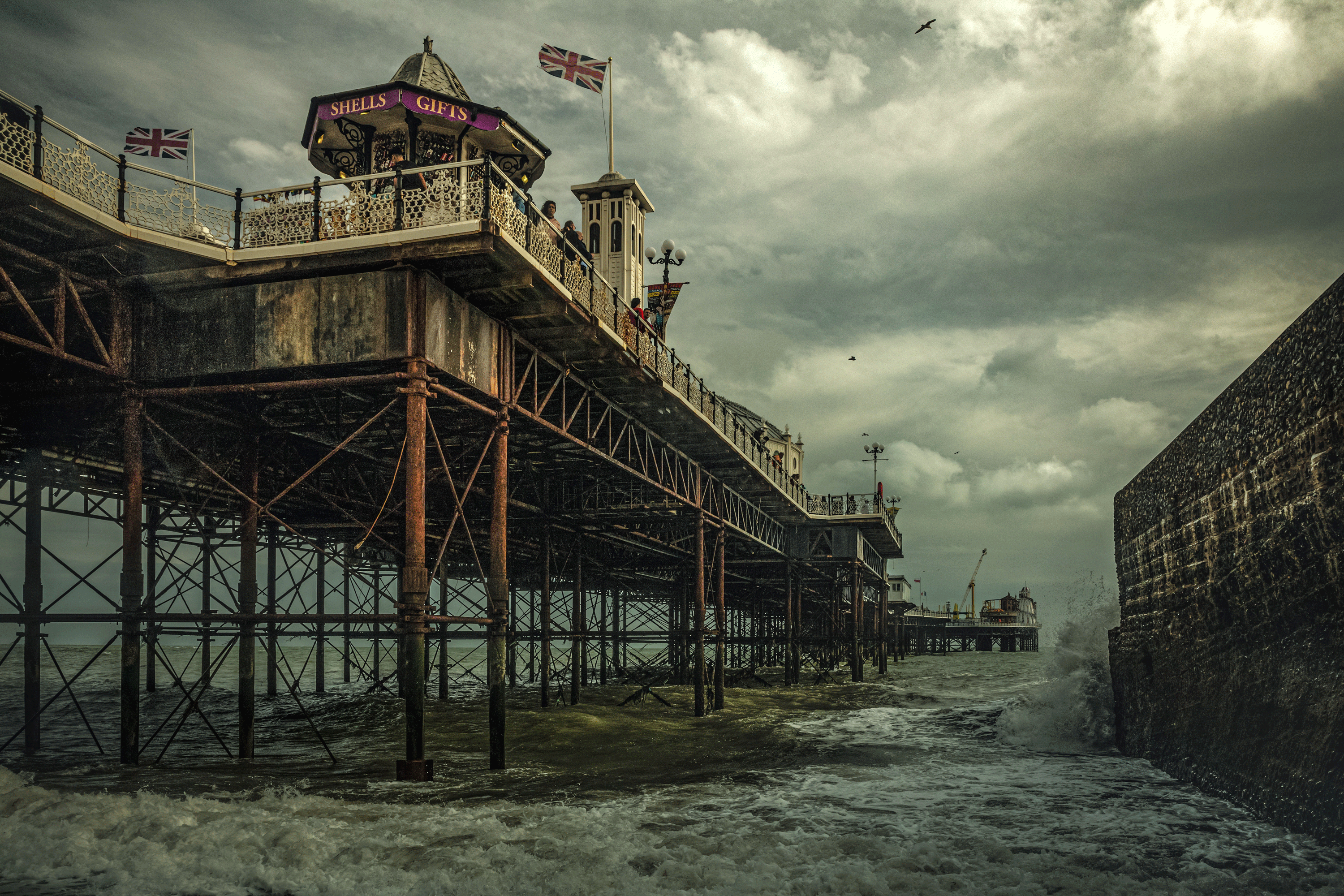 Winning image: The Brighton Palace Pier standing in the full force of weather and time