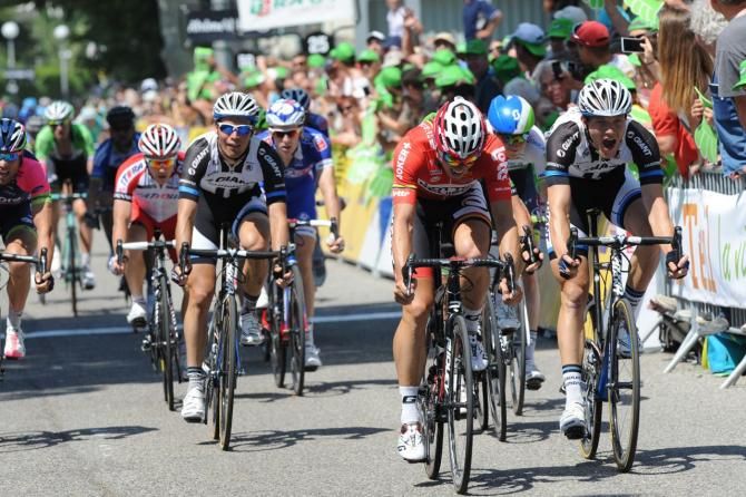 Nikias Arndt (Giant-Shimano) shouts in celebration