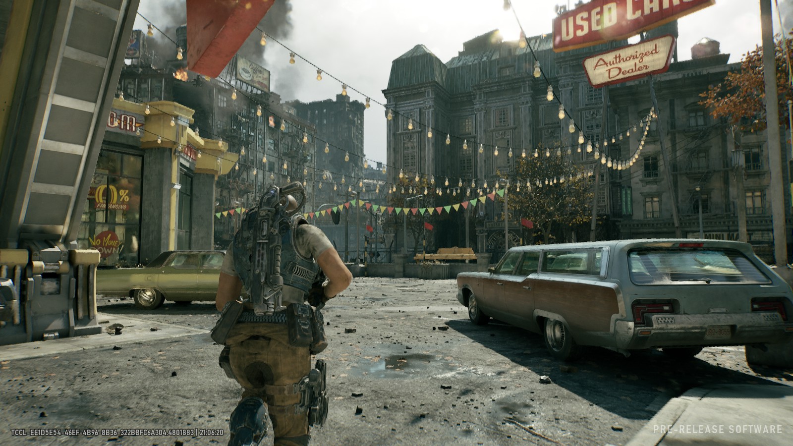 A screenshot from our Gears of War E-Day hands-on built on PC.