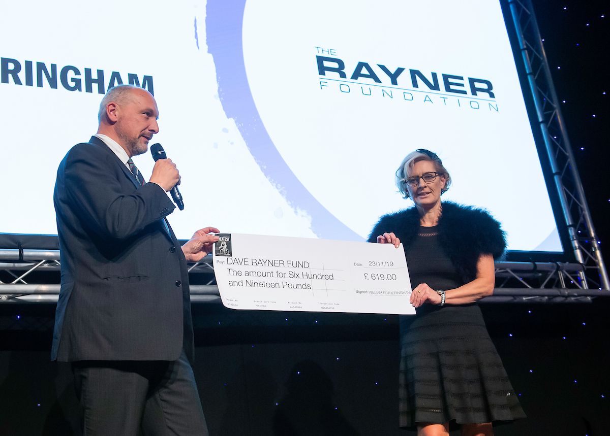 Journalist William Fotheringham donates some proceeds from his latest book