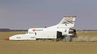 The Bloodhound set a top speed of 501 mph in tests in South Africa.