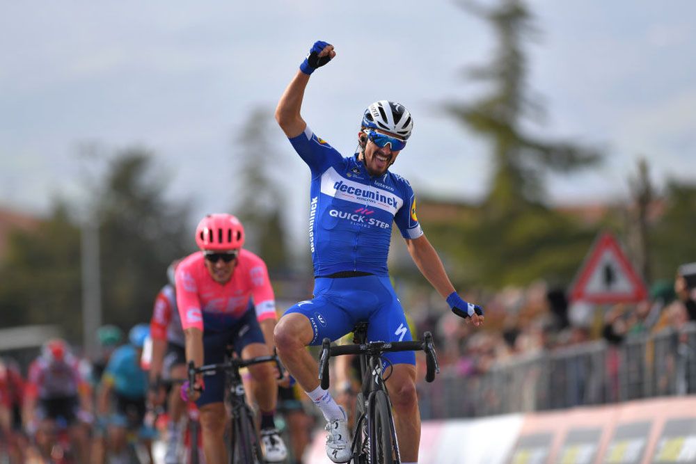 Julian Alaphilippe (Deceuninck-QuickStep) wins stage 2 of Tirreno-Adriatico