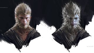 Original art shows Black Myth Wukong character designs in stunning detail