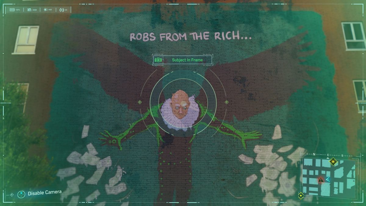 Spider-Man Secret Photo Op of Vulture graffiti