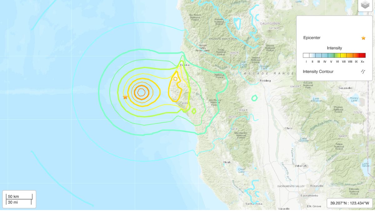 Massive magnitude 7 earthquake strikes off California coast