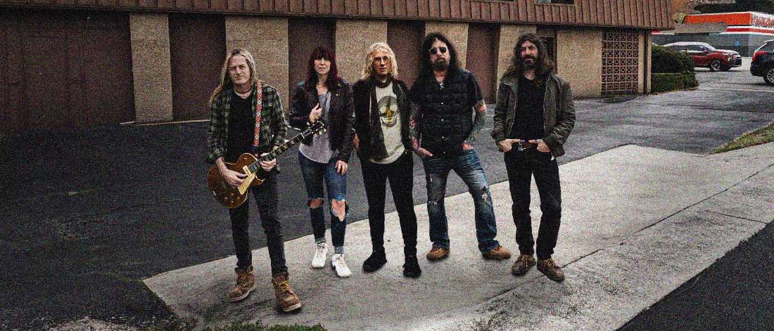 Dead Daisies outside Fame Studios