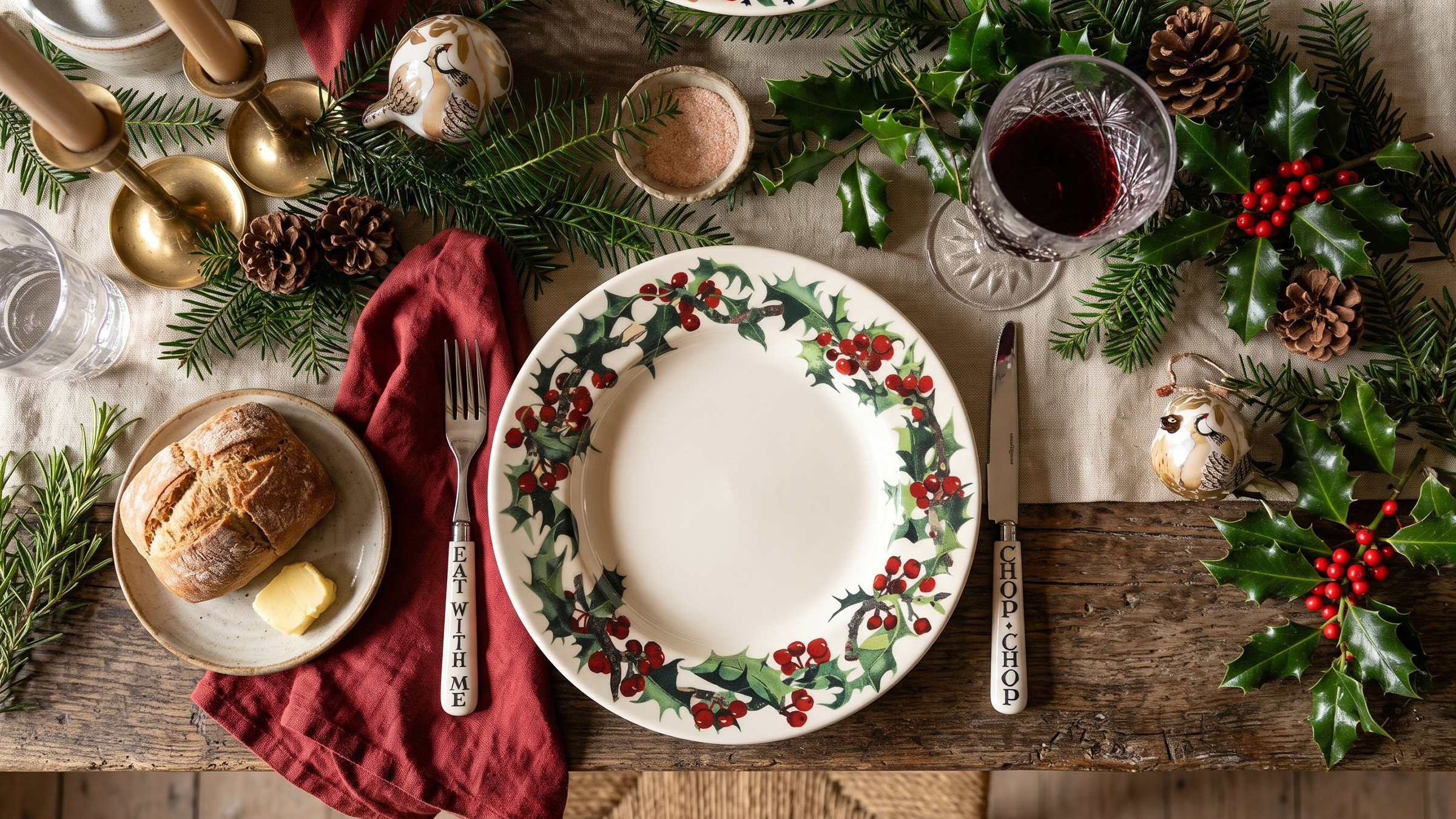 Christmas tablescape