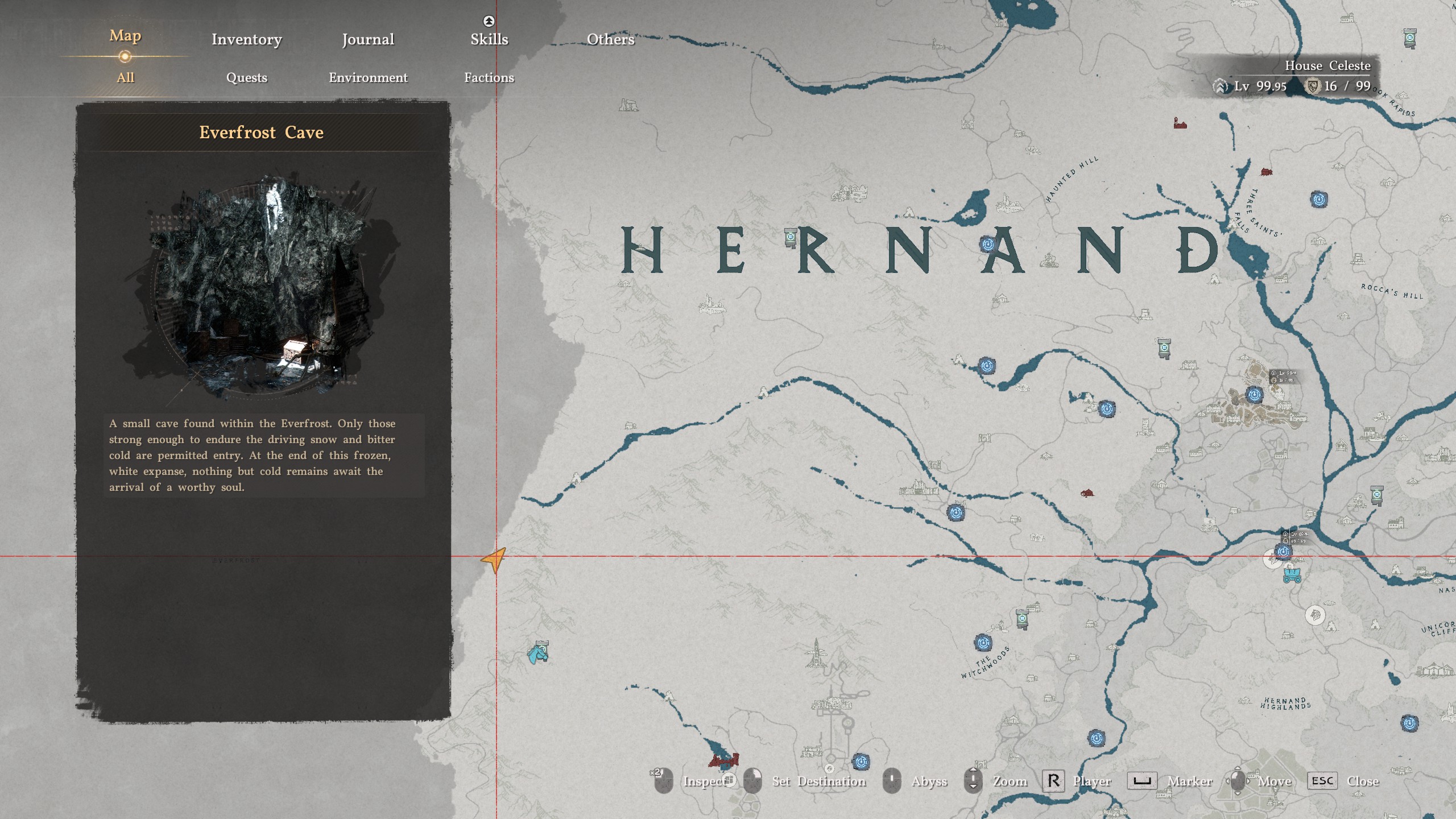 Crimson Desert Shadow Armor - Everfrost Cave location