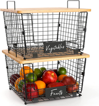 Stackable Storage Baskets, $39.99 for two, Amazon