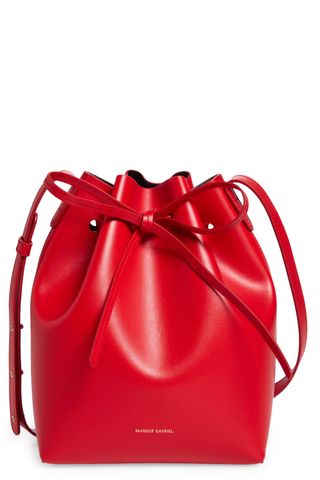 Mansur Gavriel Mini Bucket Apple Faux Leather Bag